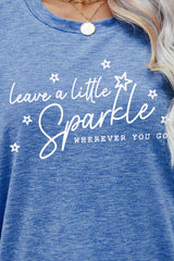 LEAVE A LITTLE SPARKLE WHEREVER YOU GO Tee Shirt - SHE BADDY© ONLINE WOMEN FASHION & CLOTHING STORE