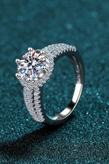 Sterling Silver Moissanite Ring - SHE BADDY© ONLINE WOMEN FASHION & CLOTHING STORE