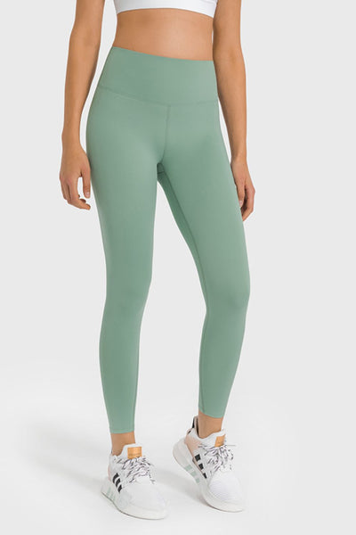 High Waist Ankle-Length Yoga Leggings - SHE BADDY© ONLINE WOMEN FASHION & CLOTHING STORE