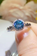 925 Sterling Silver 1 Carat Moissanite Cluster Ring - SHE BADDY© ONLINE WOMEN FASHION & CLOTHING STORE
