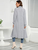 Open Front Long Sleeve Duster Cardigan - SHE BADDY© ONLINE WOMEN FASHION & CLOTHING STORE