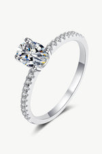 925 Sterling Silver Inlaid 1 Carat Moissanite Ring - SHE BADDY© ONLINE WOMEN FASHION & CLOTHING STORE