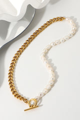 Dream Life Pearl Chunky Chain Necklace - SHE BADDY© ONLINE WOMEN FASHION & CLOTHING STORE