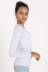 Quick-Dye Curved Hem Sports Top - SHE BADDY© ONLINE WOMEN FASHION & CLOTHING STORE