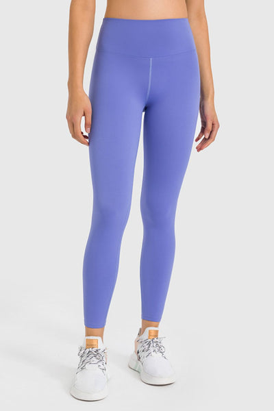 High Waist Ankle-Length Yoga Leggings - SHE BADDY© ONLINE WOMEN FASHION & CLOTHING STORE