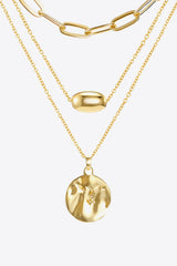 18K Gold Plated 3-Piece Pendant Necklace Set - SHE BADDY© ONLINE WOMEN FASHION & CLOTHING STORE