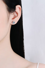 925 Sterling Silver 4 Carat Moissanite Stud Earrings - SHE BADDY© ONLINE WOMEN FASHION & CLOTHING STORE