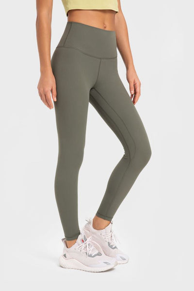 Highly Stretchy Wide Waistband Yoga Leggings - SHE BADDY© ONLINE WOMEN FASHION & CLOTHING STORE