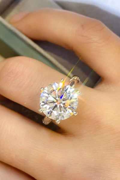 5 Carat Moissanite 6-Prong Ring - SHE BADDY© ONLINE WOMEN FASHION & CLOTHING STORE