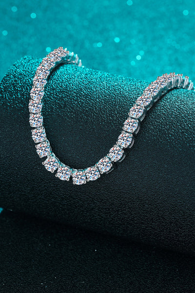 Moissanite Rhodium-Plated Necklace - SHE BADDY© ONLINE WOMEN FASHION & CLOTHING STORE