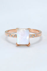 Square Moonstone Ring - SHE BADDY© ONLINE WOMEN FASHION & CLOTHING STORE