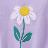 Flower Graphic Ribbed Trim Knit Top - SHE BADDY© ONLINE WOMEN FASHION & CLOTHING STORE