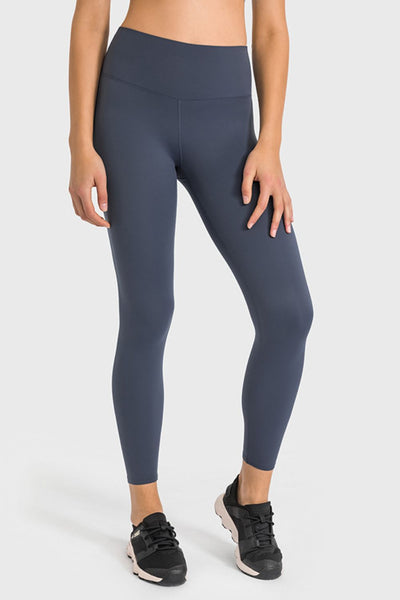 High Waist Ankle-Length Yoga Leggings - SHE BADDY© ONLINE WOMEN FASHION & CLOTHING STORE