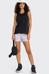 Elastic Waist Sports Shorts with Pockets - SHE BADDY© ONLINE WOMEN FASHION & CLOTHING STORE