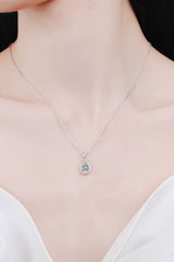 Moissanite Teardrop Pendant Necklace - SHE BADDY© ONLINE WOMEN FASHION & CLOTHING STORE