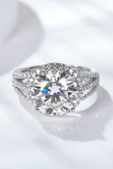 5 Carat  Moissanite Split Shank Ring - SHE BADDY© ONLINE WOMEN FASHION & CLOTHING STORE