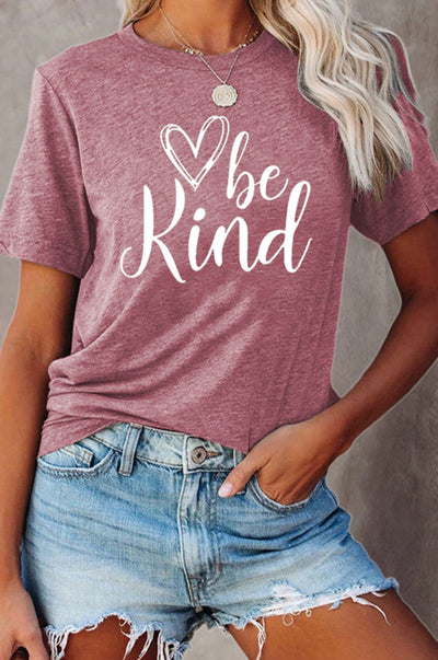 Be Kind Graphic T-Shirt - SHE BADDY© ONLINE WOMEN FASHION & CLOTHING STORE