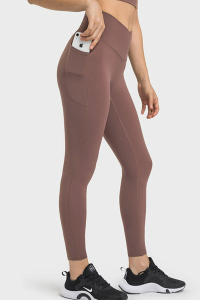 V-Waist Yoga Leggings with Pockets - SHE BADDY© ONLINE WOMEN FASHION & CLOTHING STORE