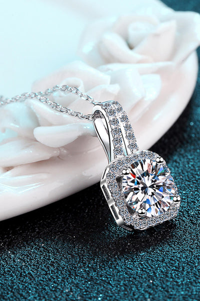 1 Carat Moissanite Necklace - SHE BADDY© ONLINE WOMEN FASHION & CLOTHING STORE