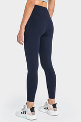 High Waist Ankle-Length Yoga Leggings with Pockets - SHE BADDY© ONLINE WOMEN FASHION & CLOTHING STORE