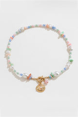 Colorful Synthetic Pearl Necklace - SHE BADDY© ONLINE WOMEN FASHION & CLOTHING STORE
