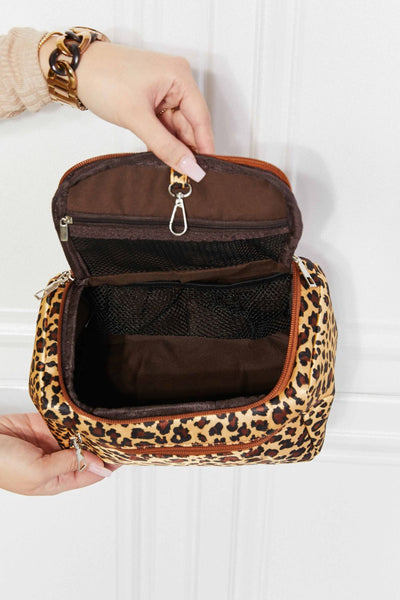 Printed Makeup Bag with Strap - SHE BADDY© ONLINE WOMEN FASHION & CLOTHING STORE